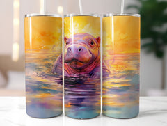 Baby Hippo Tumbler Wrap - CraftNest