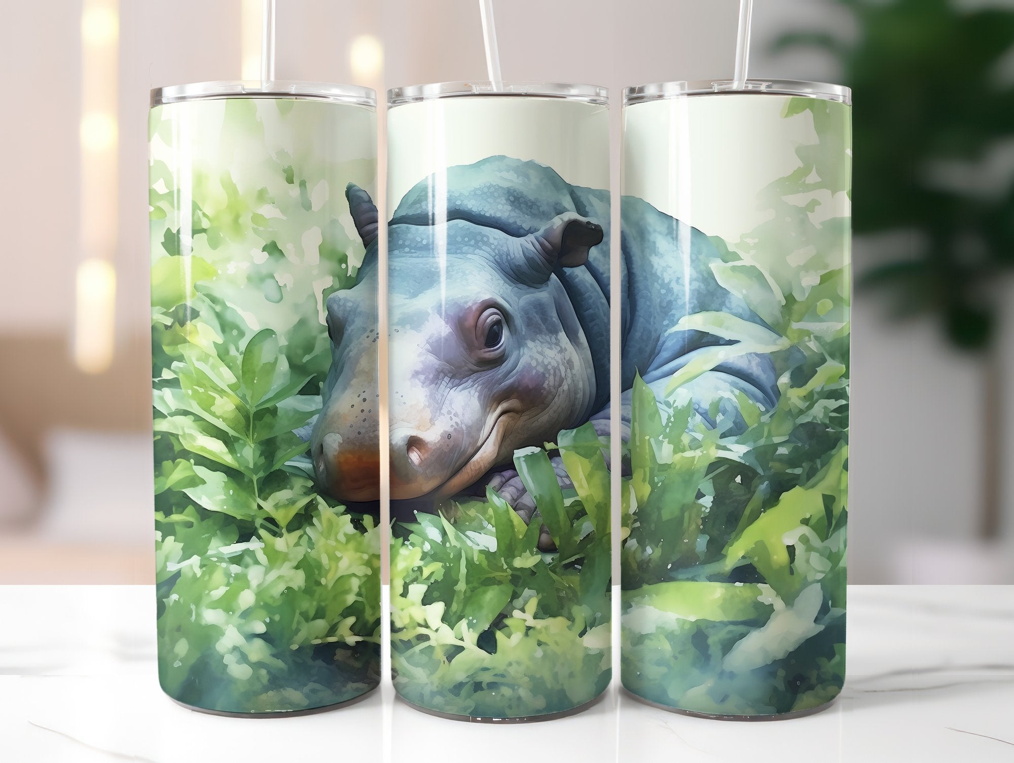 Baby Hippo Tumbler Wrap - CraftNest