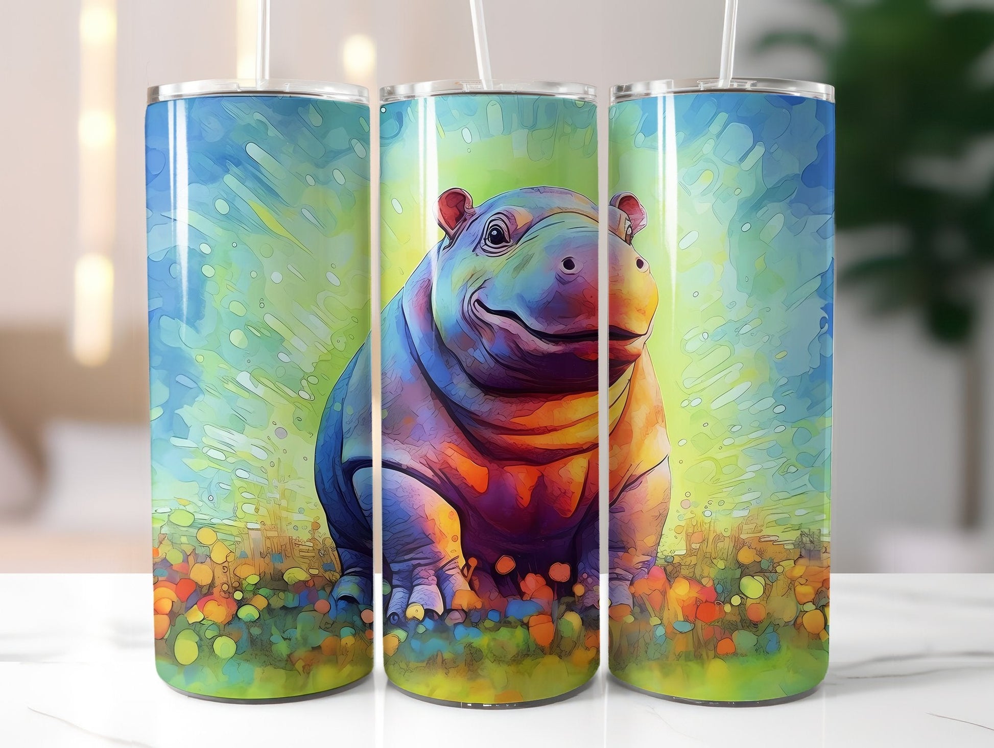 Baby Hippo Tumbler Wrap - CraftNest