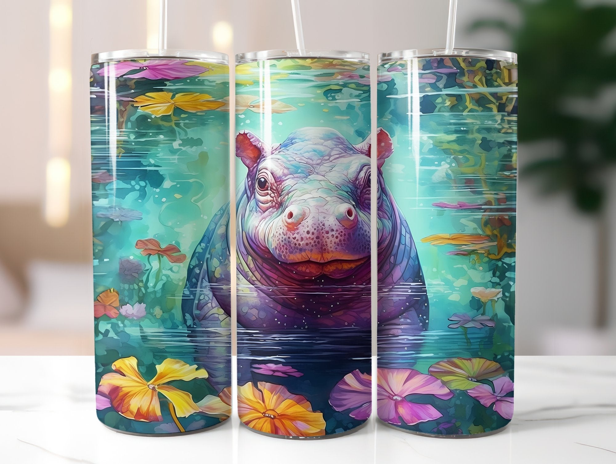 Baby Hippo Tumbler Wrap - CraftNest