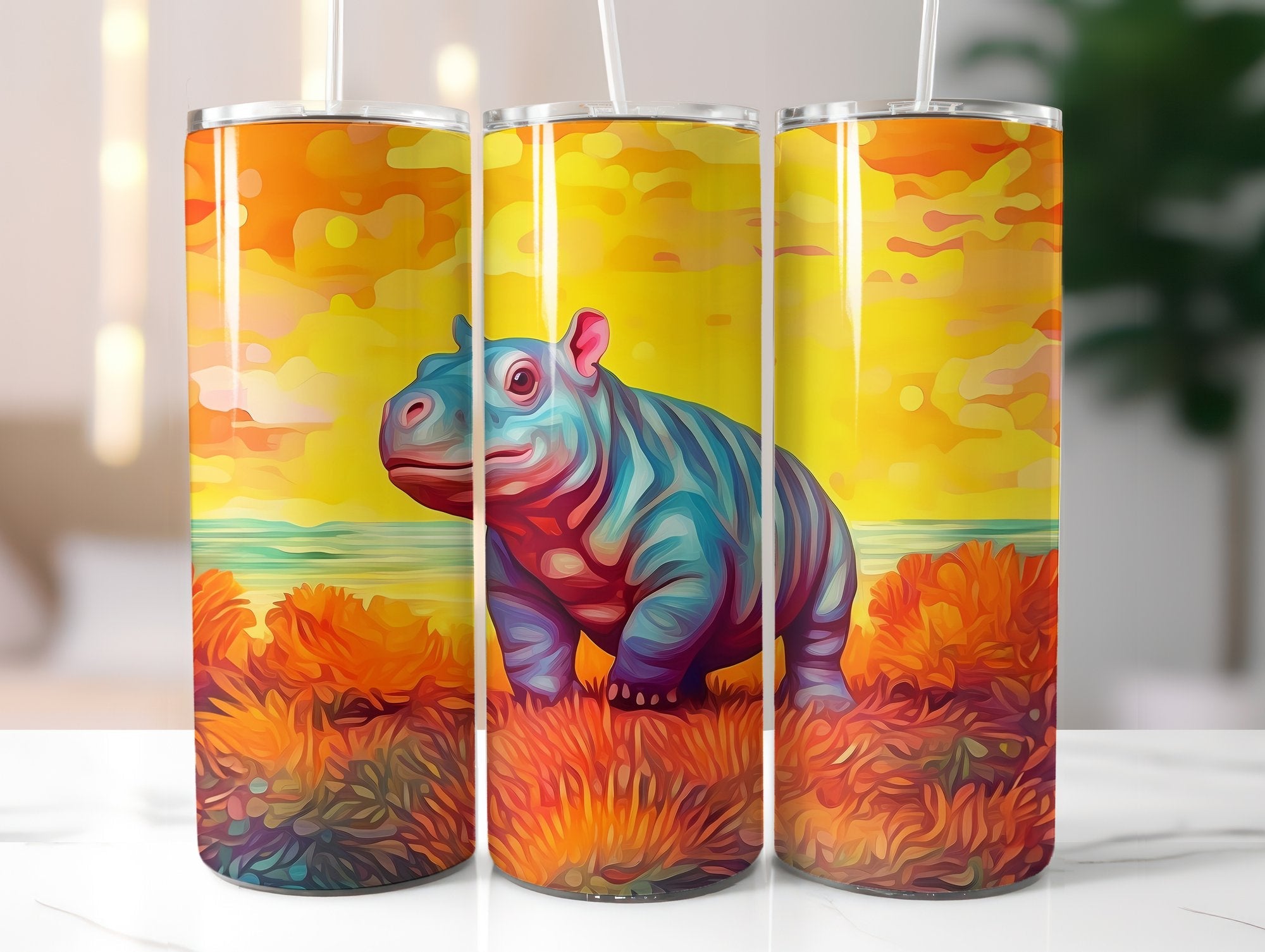 Baby Hippo Tumbler Wrap - CraftNest