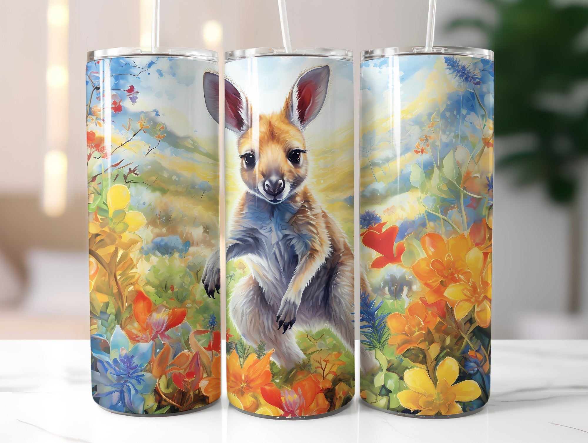 Baby Kangaroos Tumbler Wrap - CraftNest