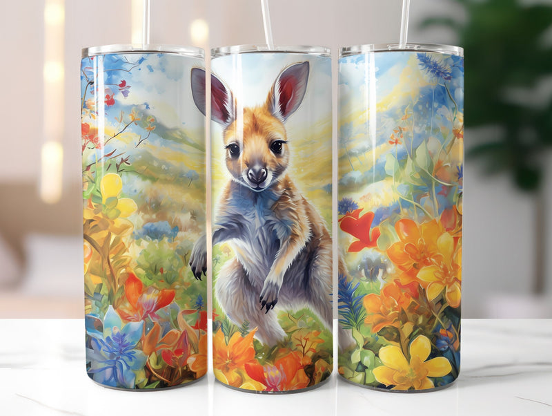 Baby Kangaroos Tumbler Wrap - CraftNest