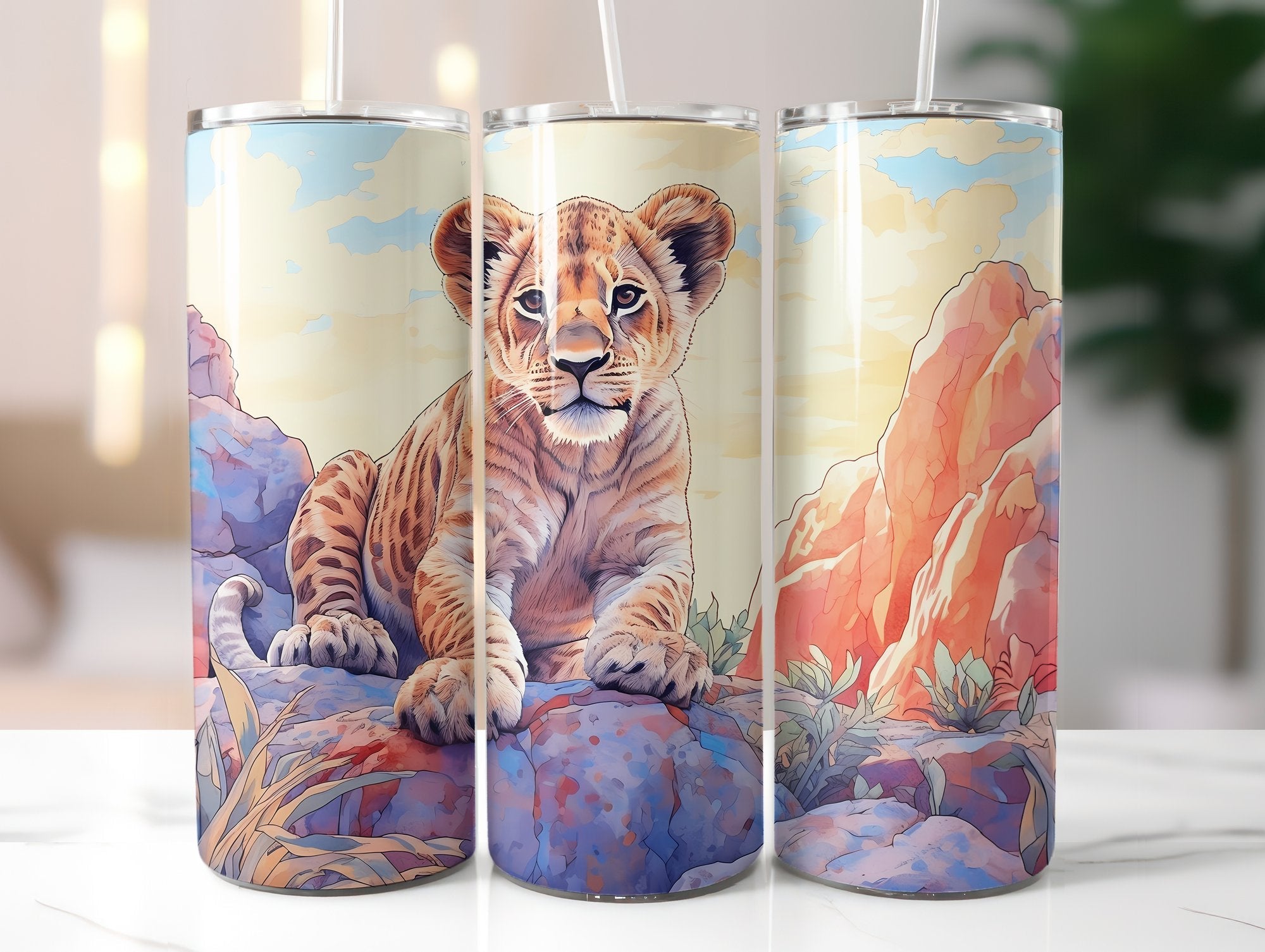 Baby Lion Tumbler Wrap - CraftNest