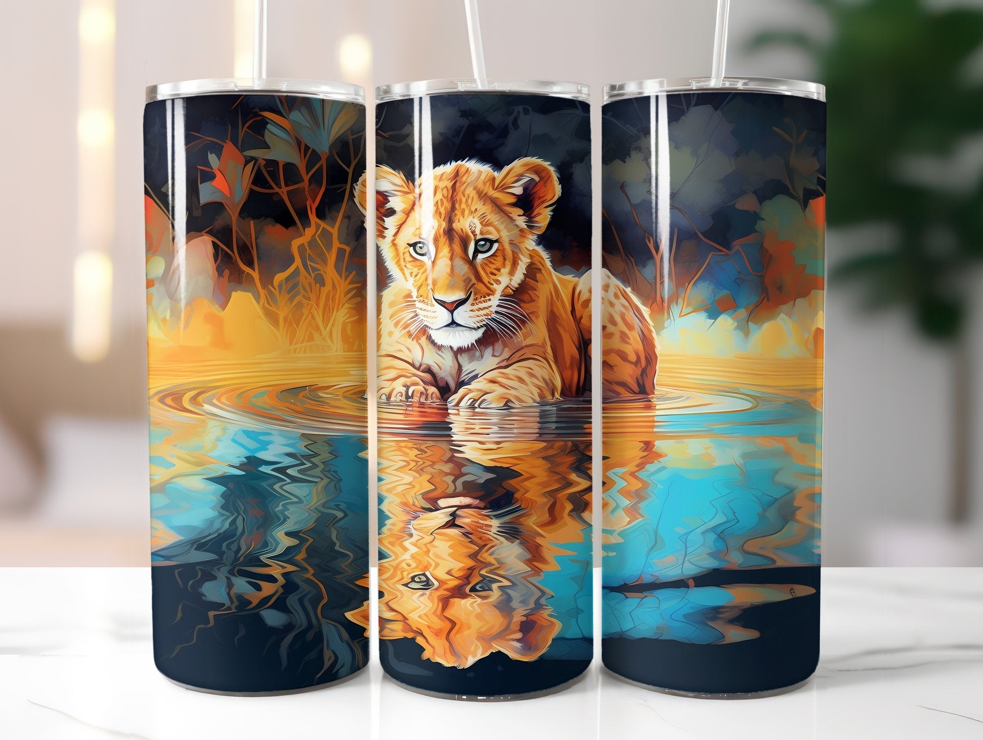 Baby Lion Tumbler Wrap - CraftNest