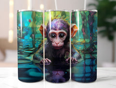 Baby Monkey Tumbler Wrap - CraftNest