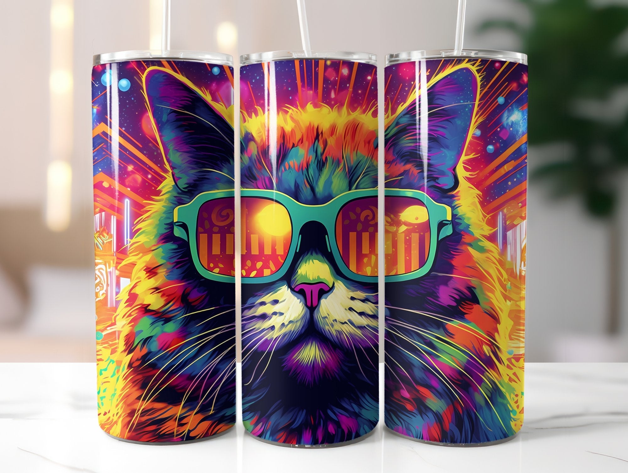 Birthday Cats Tumbler Wrap - CraftNest