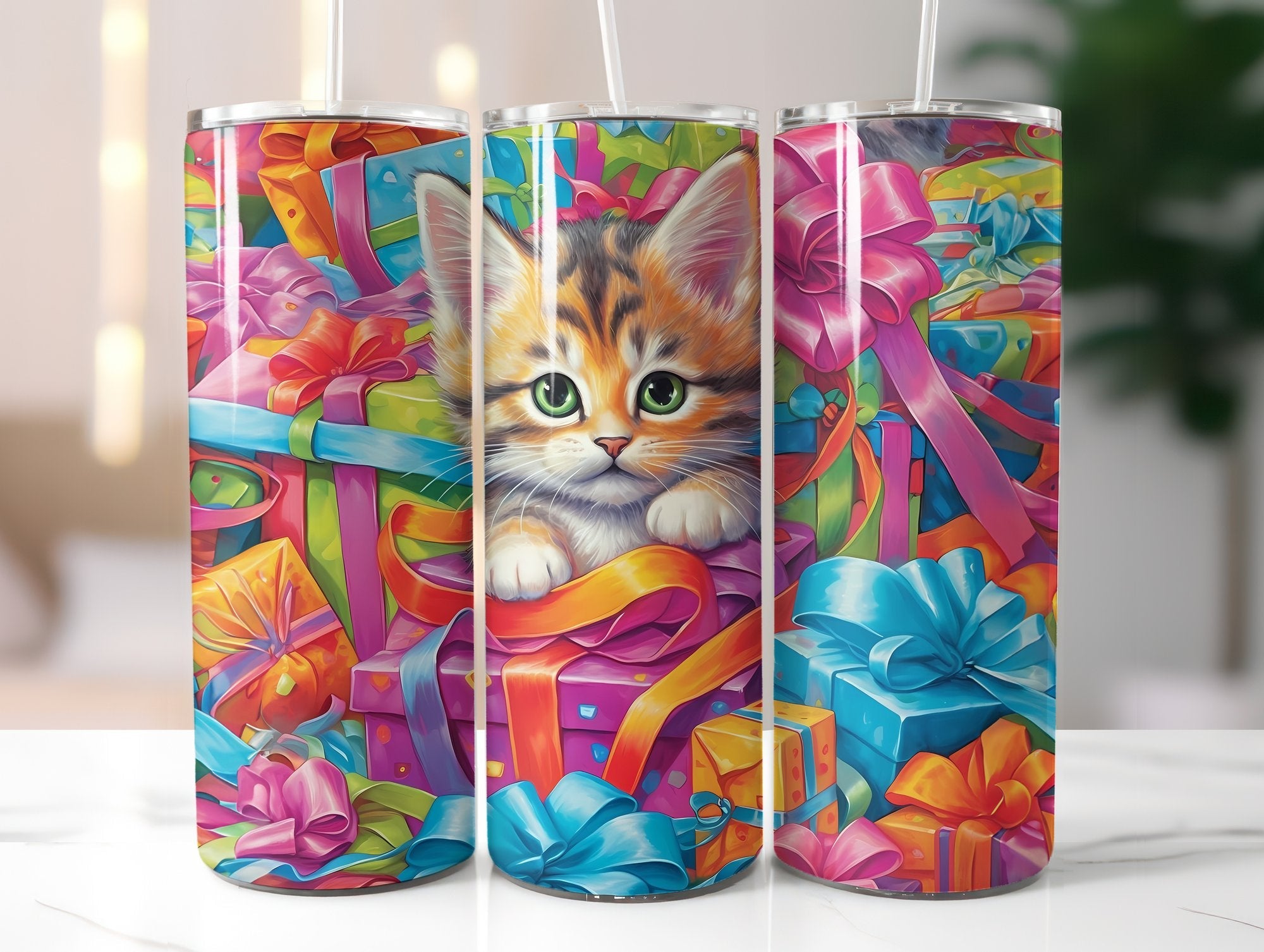 Birthday Cats Tumbler Wrap - CraftNest