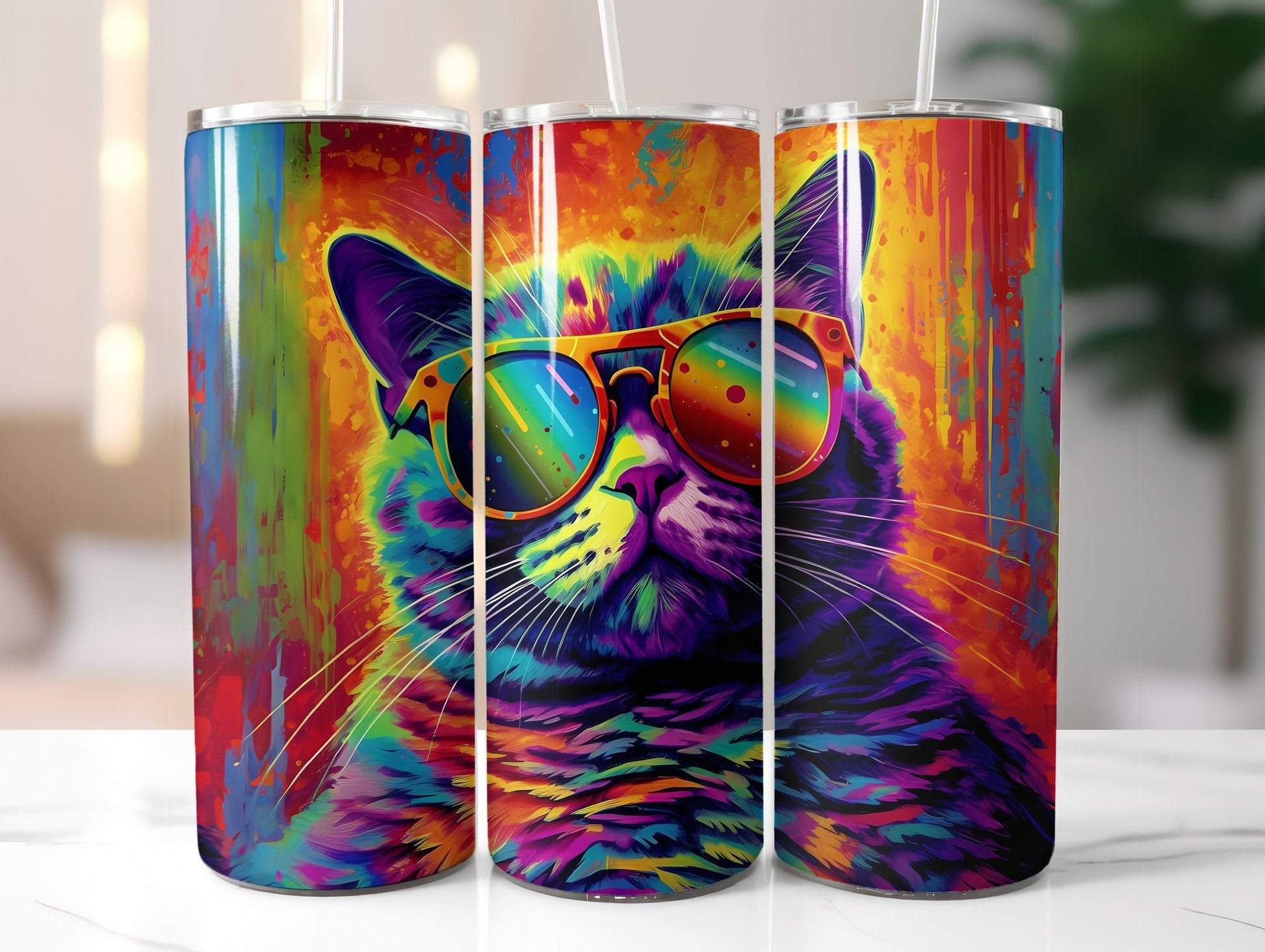 Birthday Cats Tumbler Wrap - CraftNest