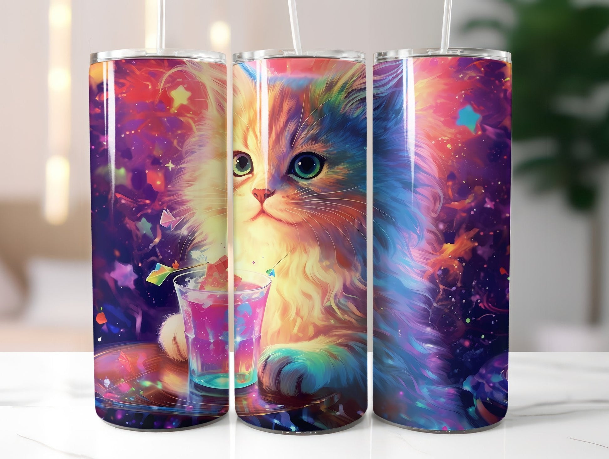 Birthday Cats Tumbler Wrap - CraftNest