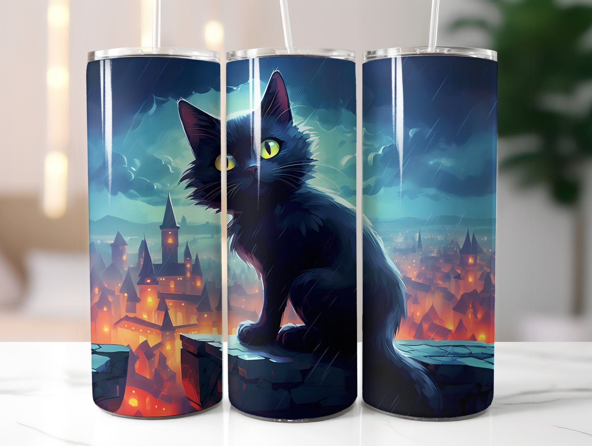 Black Cats Tumbler Wrap - CraftNest