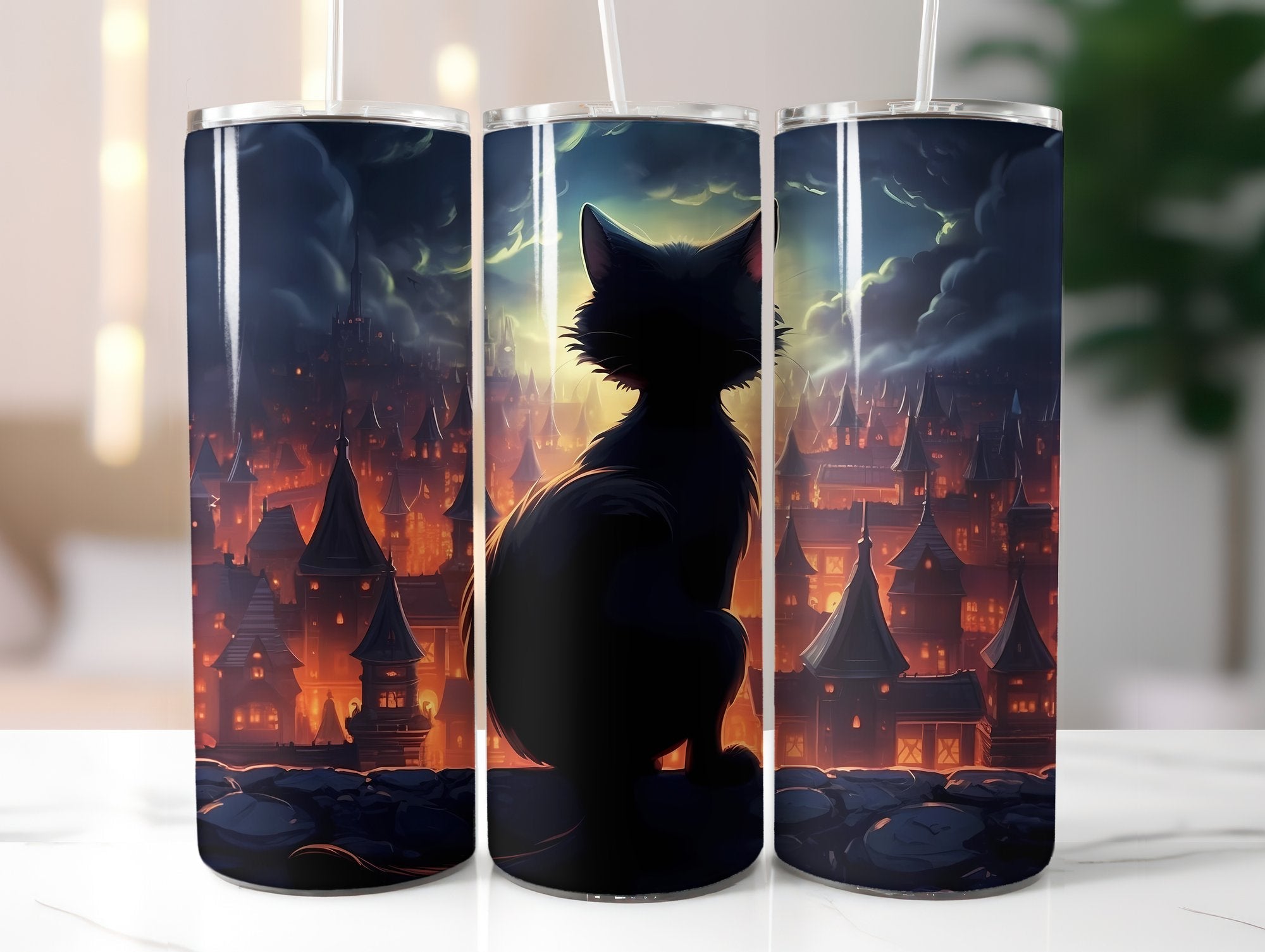 Black Cats Tumbler Wrap - CraftNest
