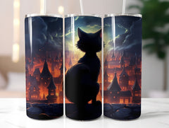 Black Cats Tumbler Wrap - CraftNest