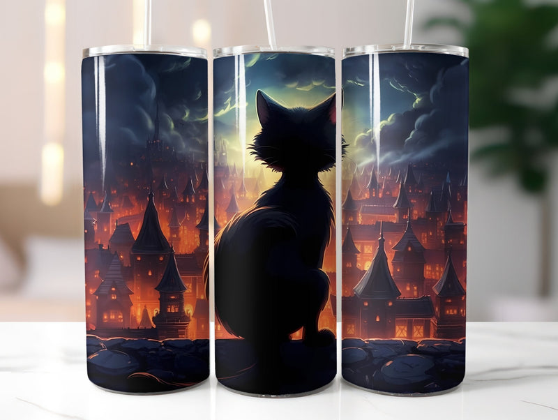 Black Cats Tumbler Wrap - CraftNest