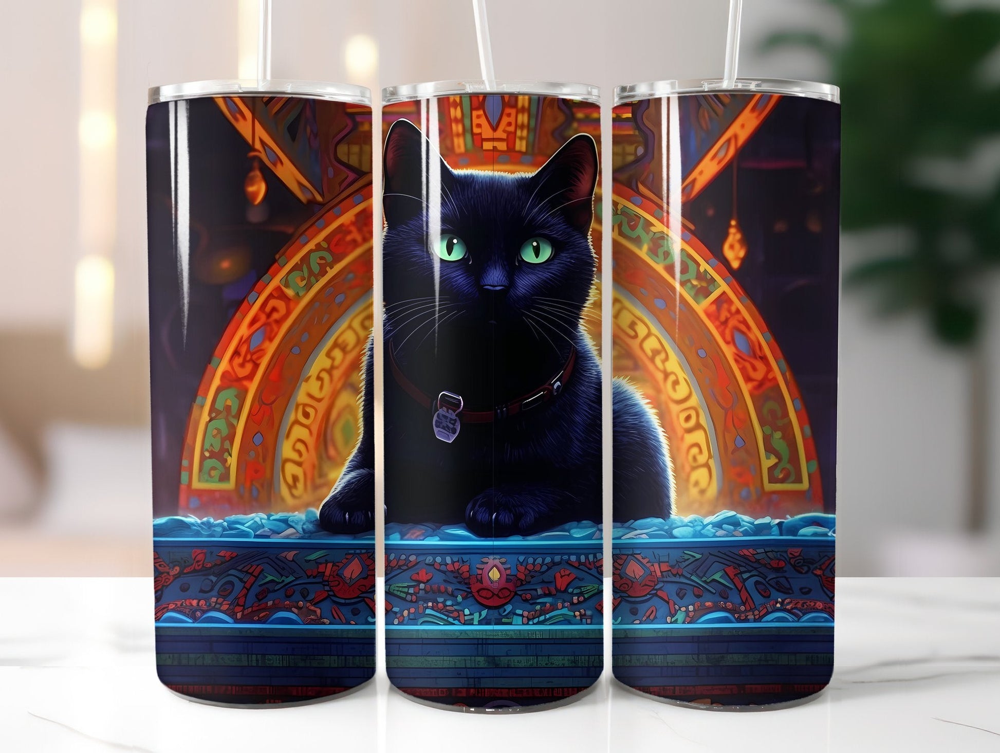 Black Cats Tumbler Wrap - CraftNest