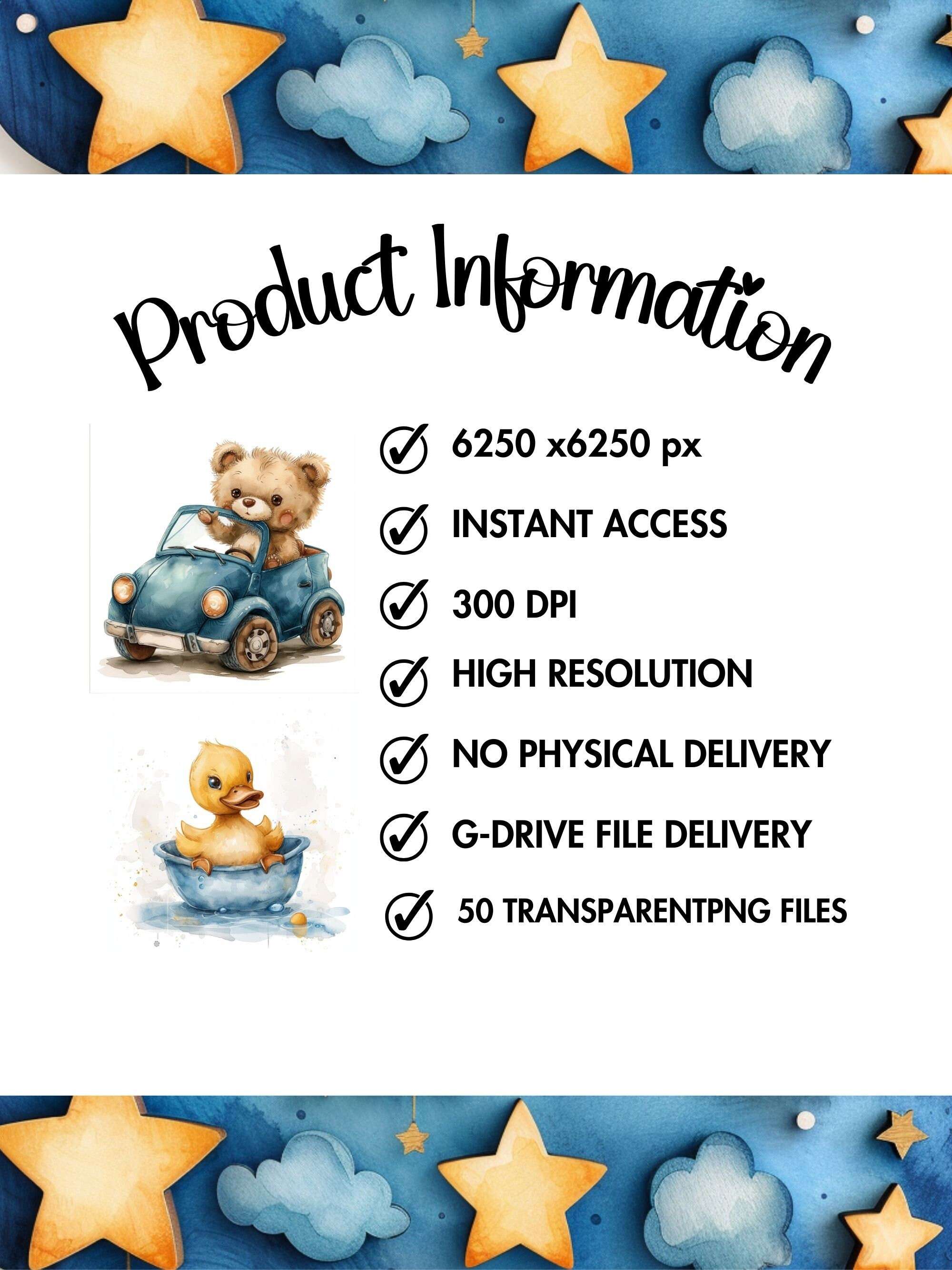 Blue Boy Baby Shower Floral Clipart - CraftNest - Digital Crafting and Art