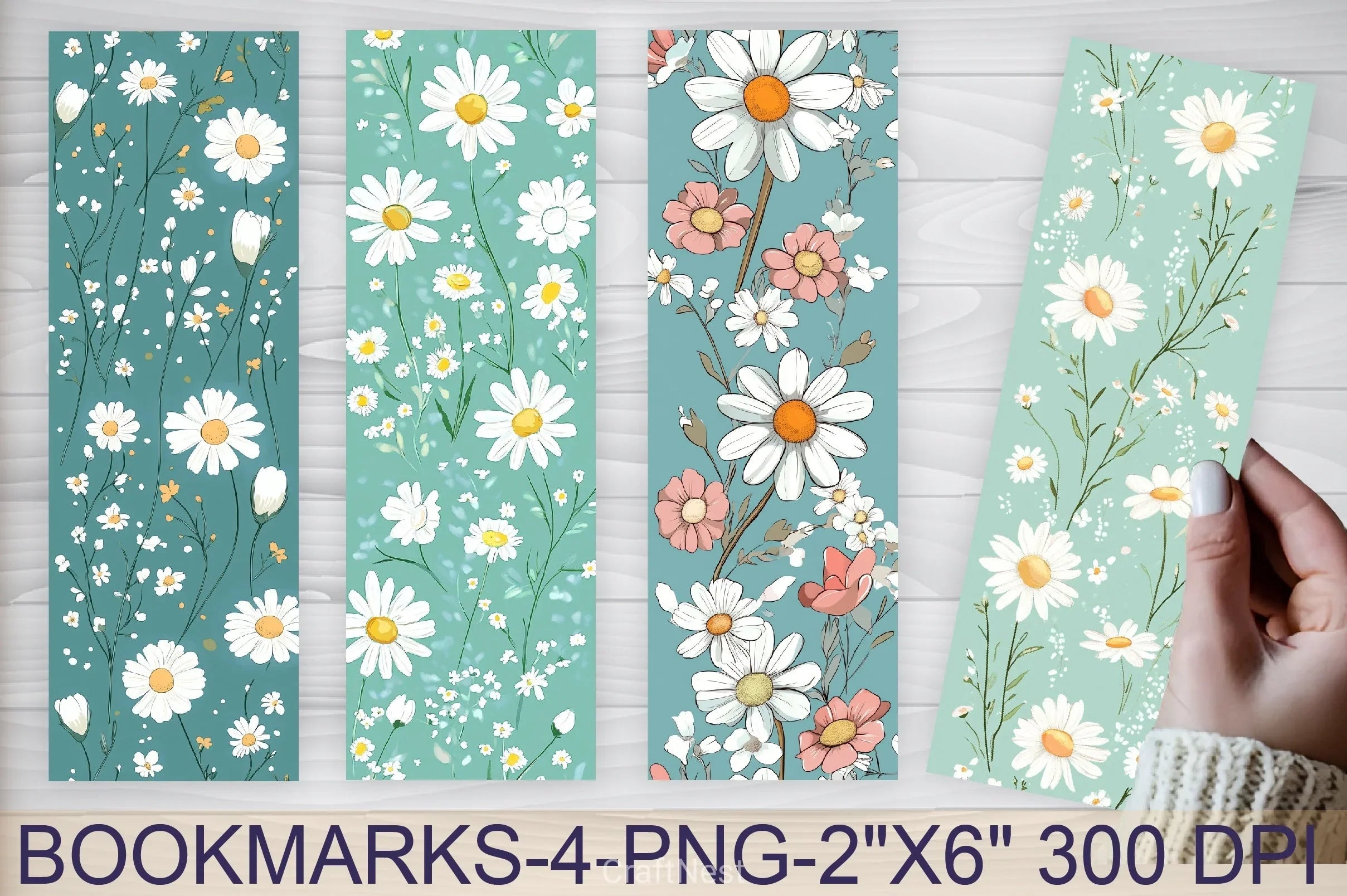 Flower Pattern Bookmark Journal - CraftNest - Digital Crafting and Art