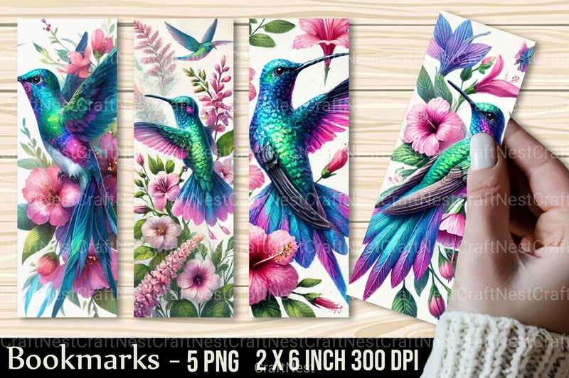 Bird & Flower Design Bookmark Junk Journal - CraftNest - Digital Crafting and Art