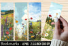 Flower Meadow Graphic Bookmark Junk Journal