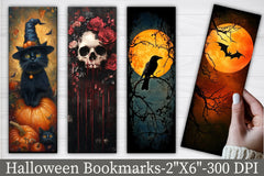 Halloween Bookmarks Junk Journal 5 - CraftNest - Digital Crafting and Art
