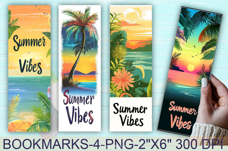Summer Vibes Bookmarks Junk Journal - CraftNest - Digital Crafting and Art