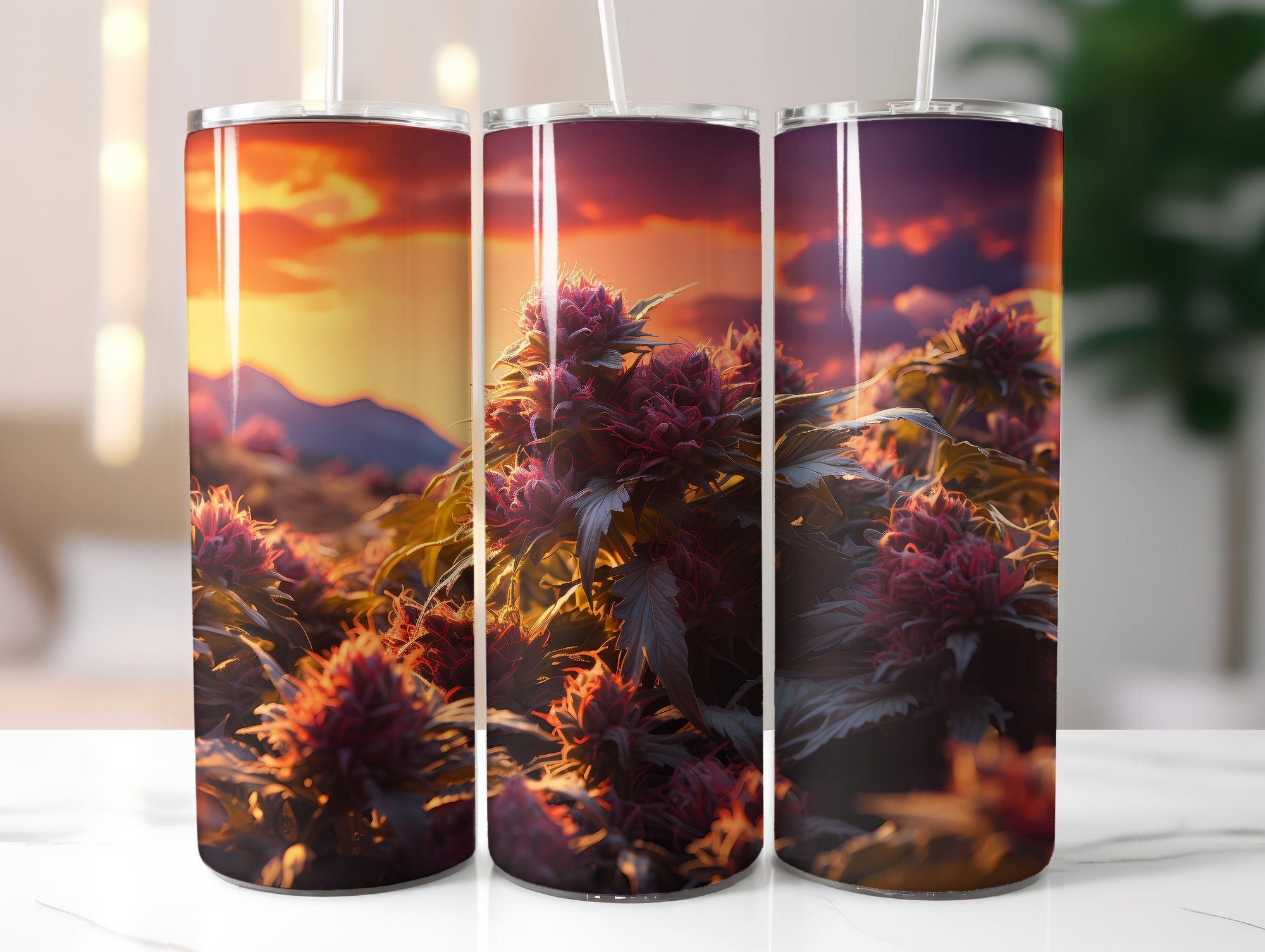 Cannabis in Nature Tumbler Wrap - CraftNest