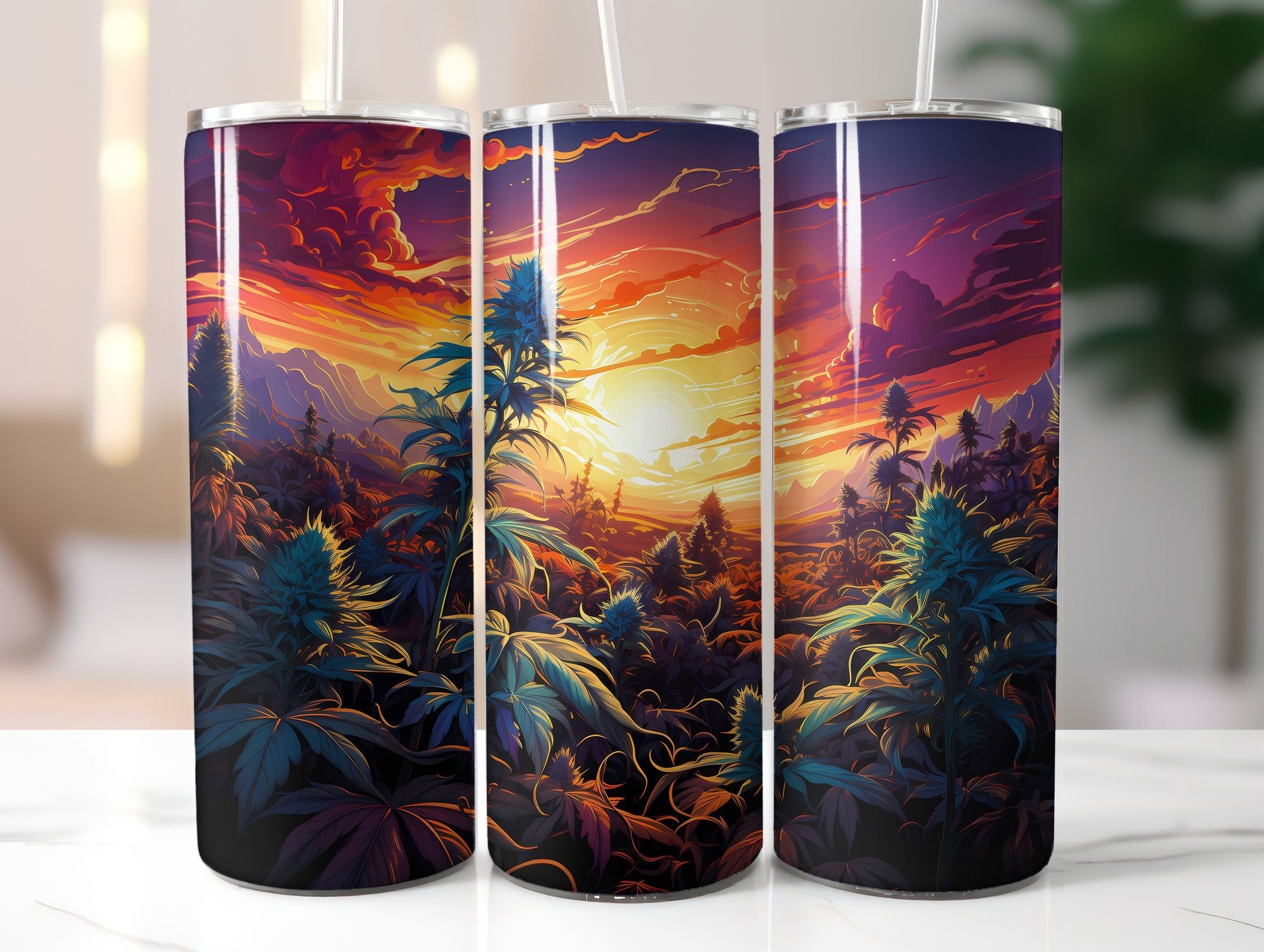 Cannabis in Nature Tumbler Wrap - CraftNest