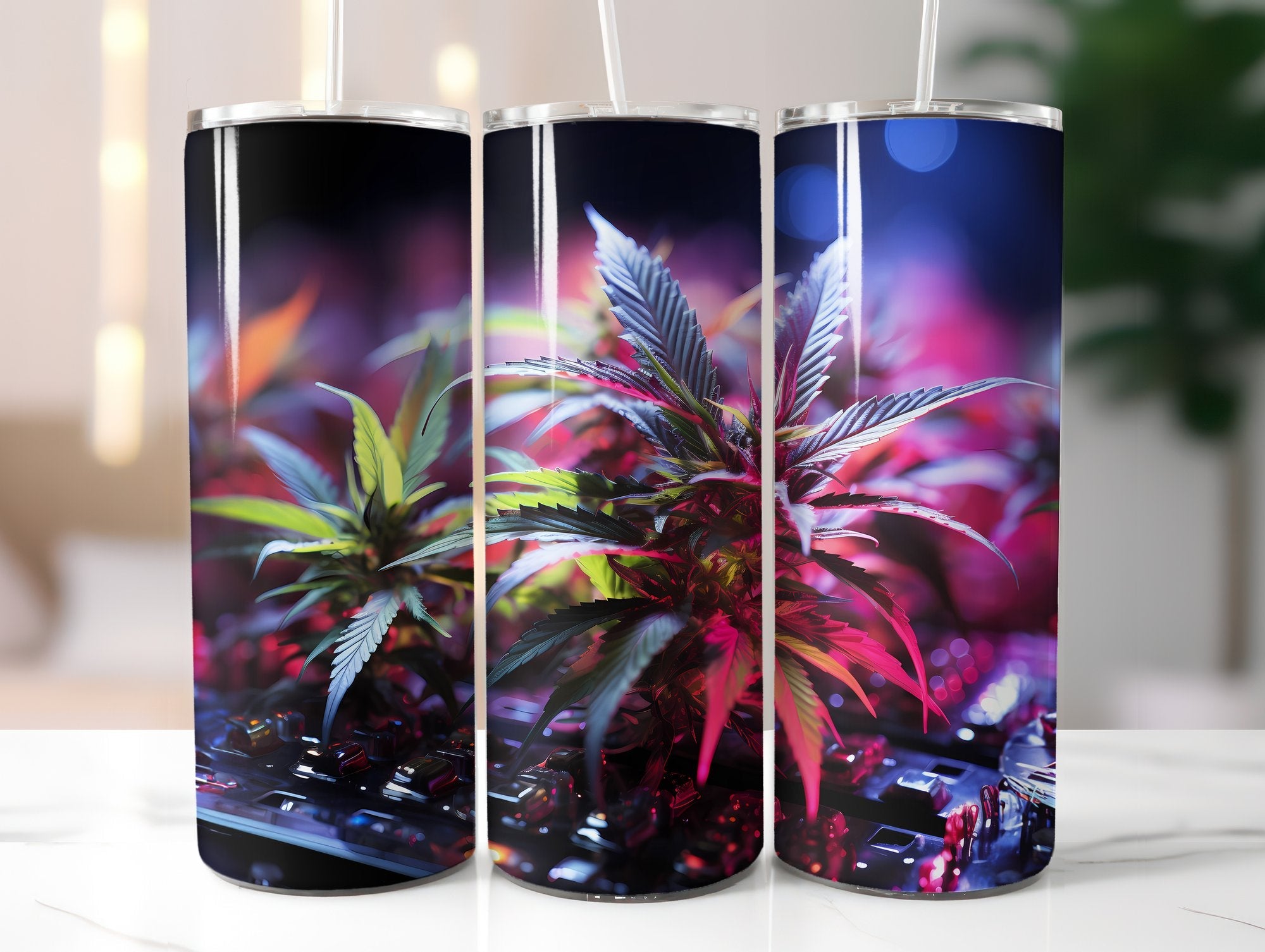 Cannabis Leaves 2 Tumbler Wraps - CraftNest