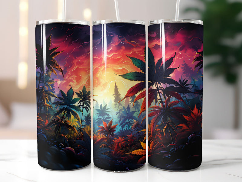 Cannabis Leaves 2 Tumbler Wraps - CraftNest