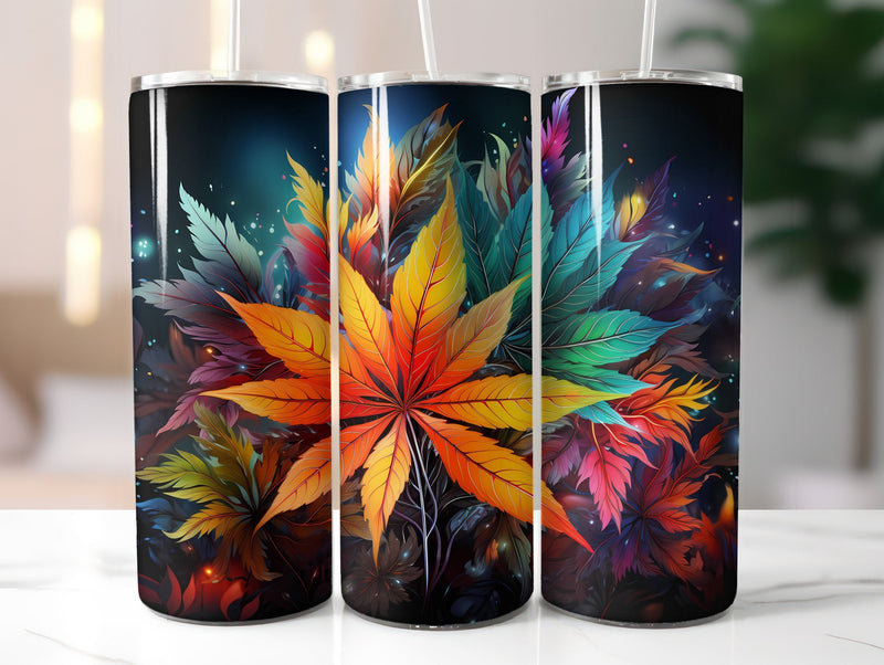 Cannabis Leaves 2 Tumbler Wraps - CraftNest