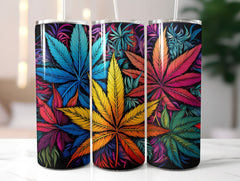 Cannabis Leaves 2 Tumbler Wraps - CraftNest