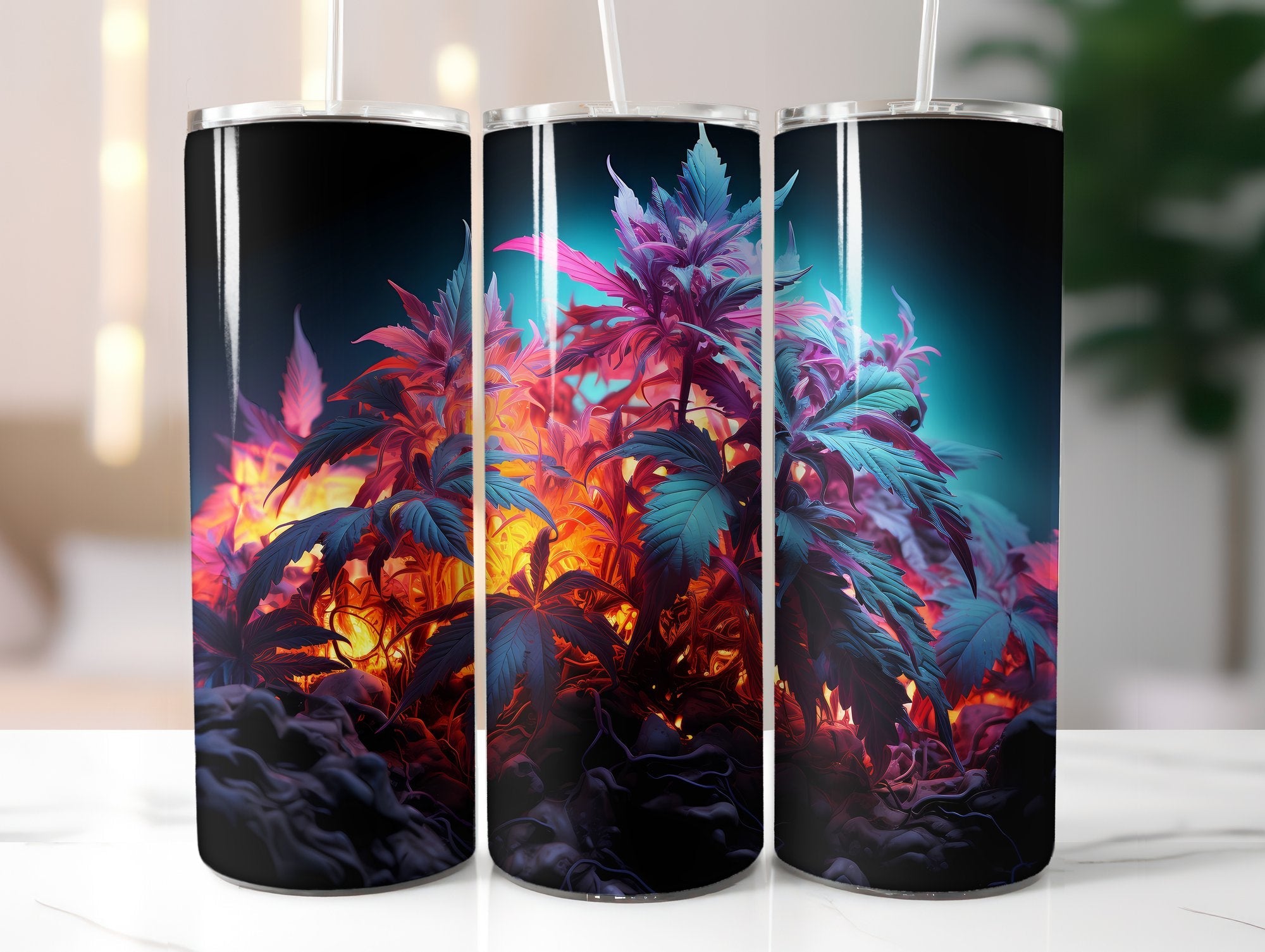 Cannabis Plants Tumbler Wrap - CraftNest