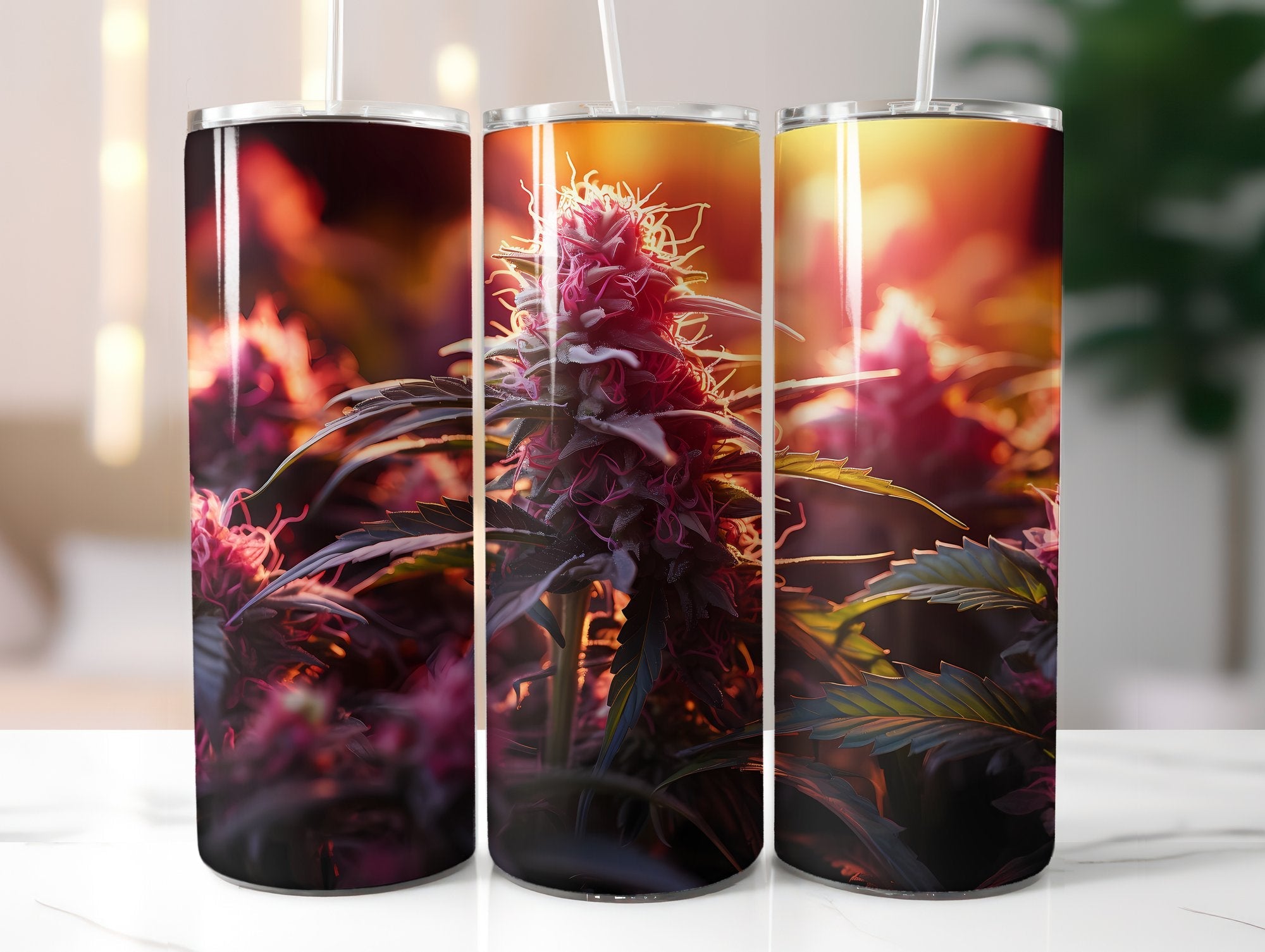 Cannabis Plants Tumbler Wrap - CraftNest
