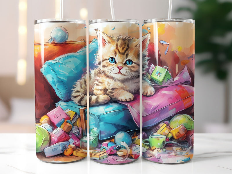 Cute Cats Tumbler Wrap - CraftNest