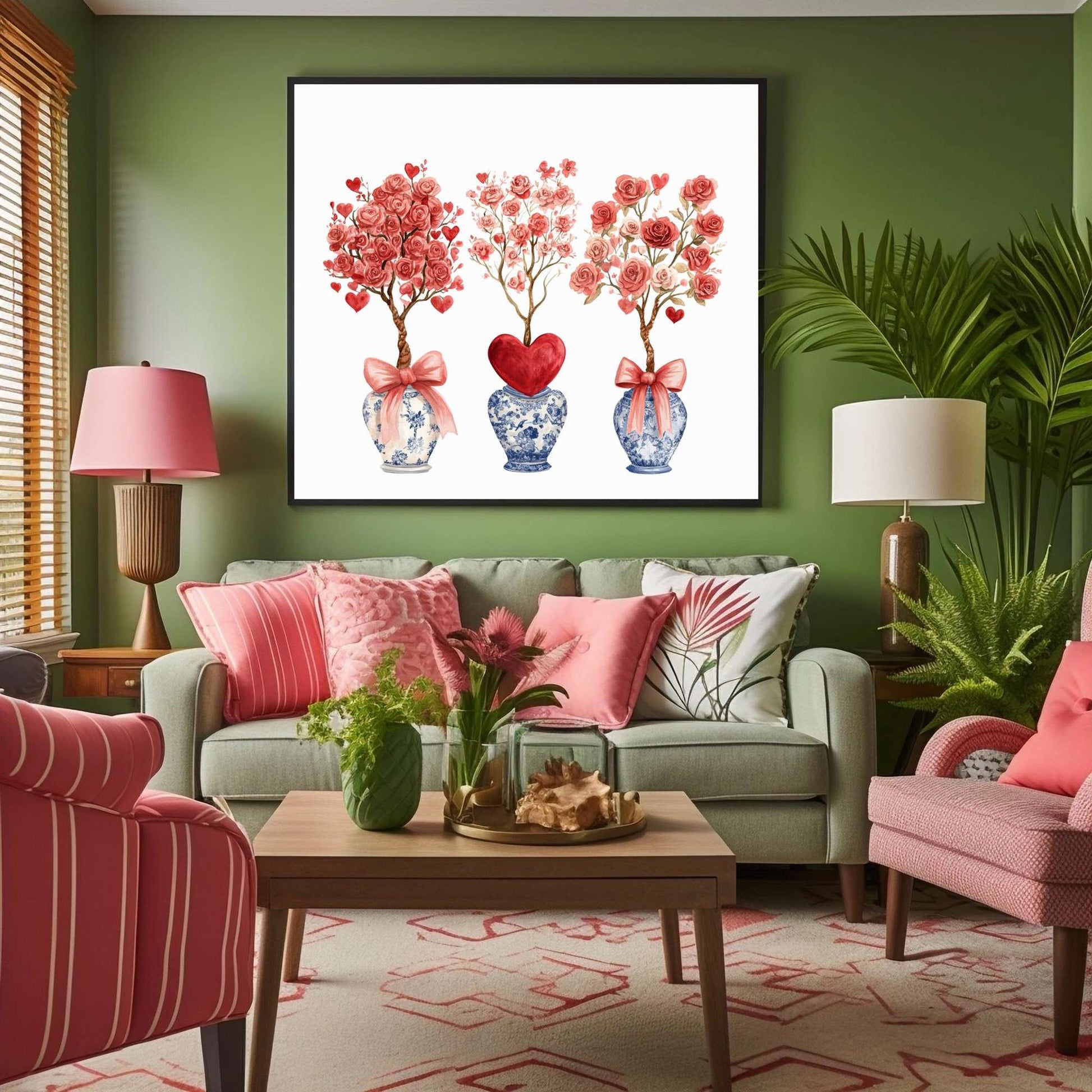 Chinoiserie Valentine Clipart - CraftNest - Digital Crafting and Art