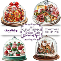 Christmas Cloche Clipart - CraftNest - Digital Crafting and Art