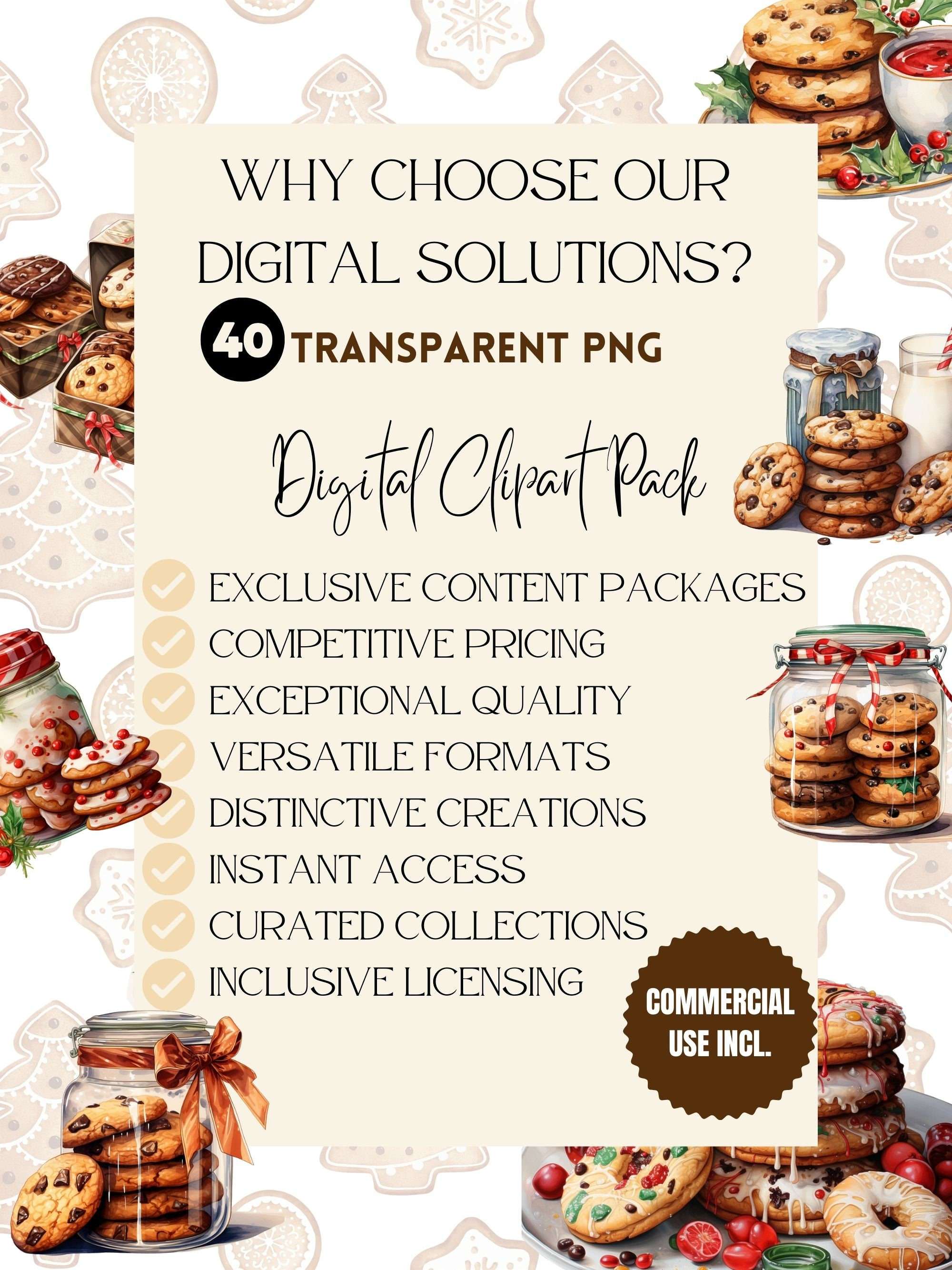 Christmas Cookies Clipart - CraftNest - Digital Crafting and Art