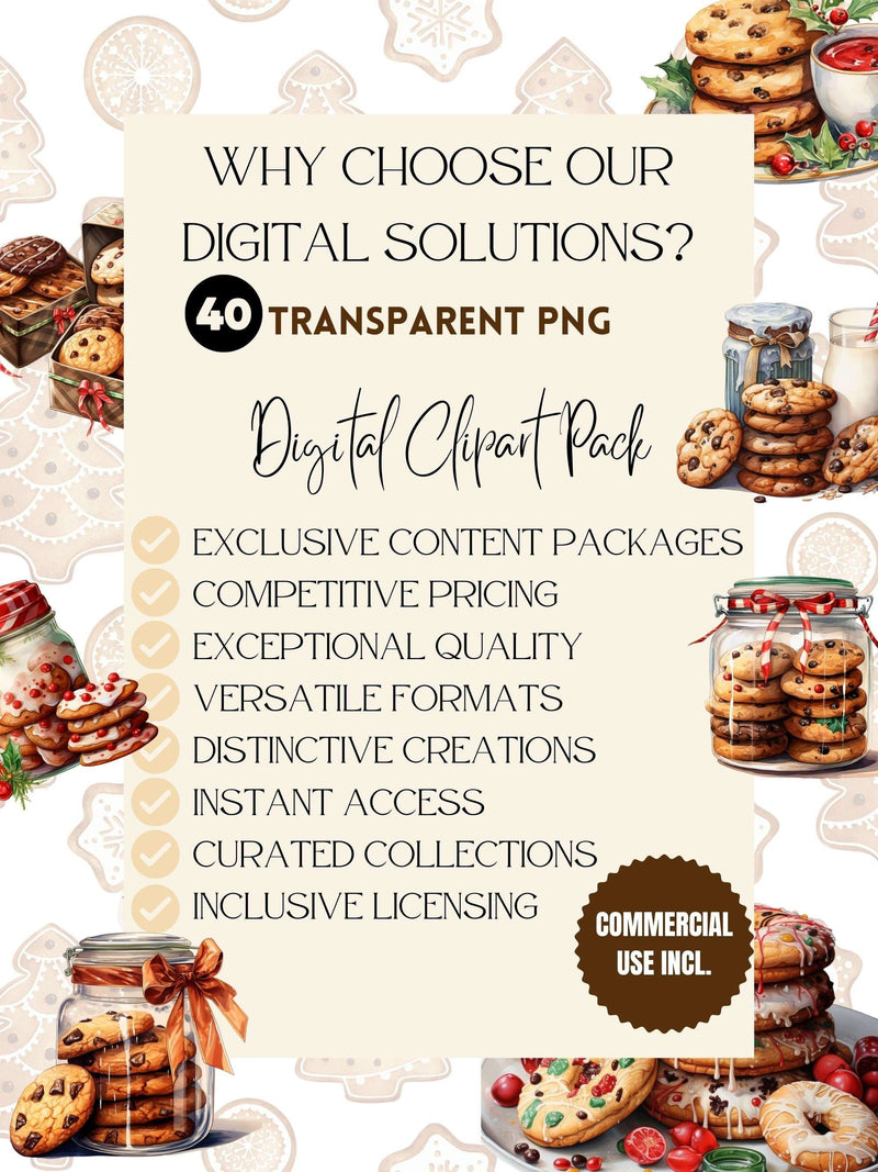 Christmas Cookies Clipart - CraftNest - Digital Crafting and Art