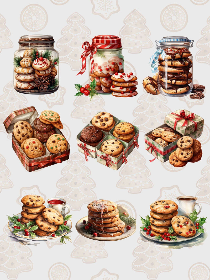 Christmas Cookies Clipart - CraftNest - Digital Crafting and Art