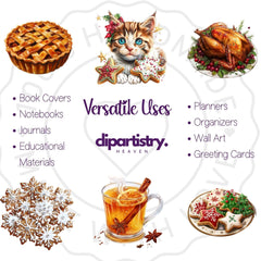 Christmas Food and Drinks Clipart - CraftNest - Digital Crafting and Art
