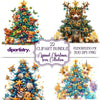 Animal Christmas Trees Christmas Clipart