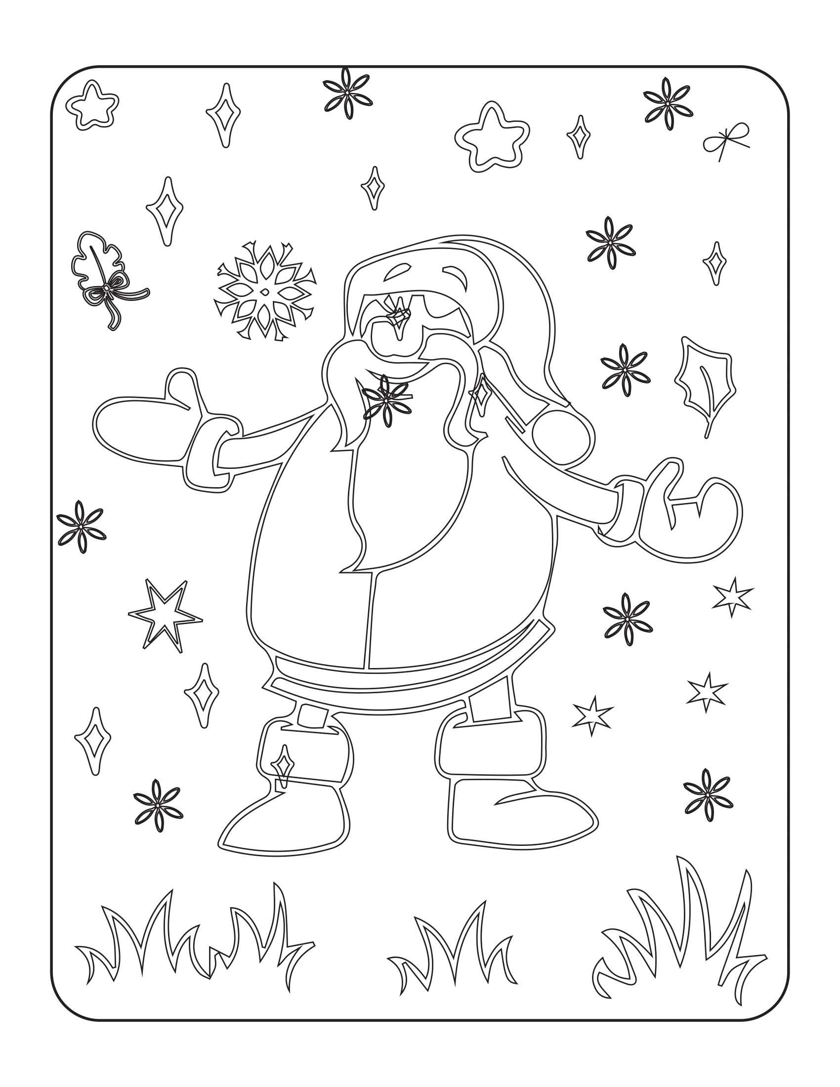 Kids Christmas Coloring Page Coloring Book