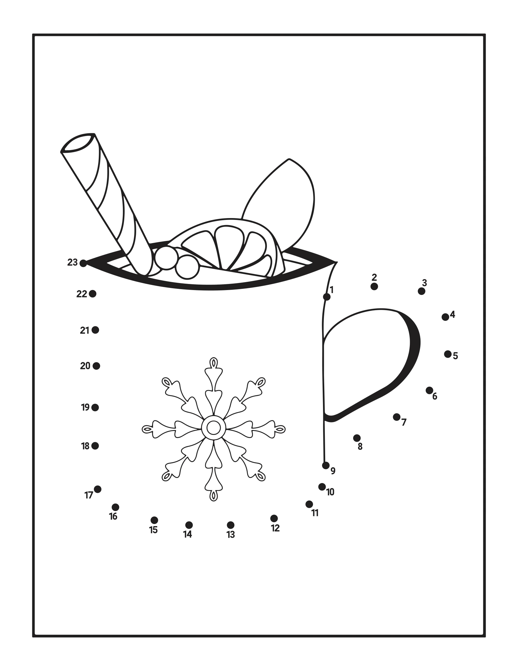 Kids Christmas Dot To Dot Coloring Book