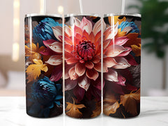 Chrysanthemum Bloom Tumbler Wrap - CraftNest
