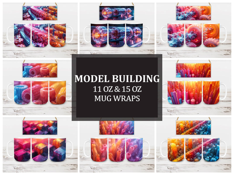 Model Building 3 Mug Wrap - CraftNest - Digital Crafting and Art
