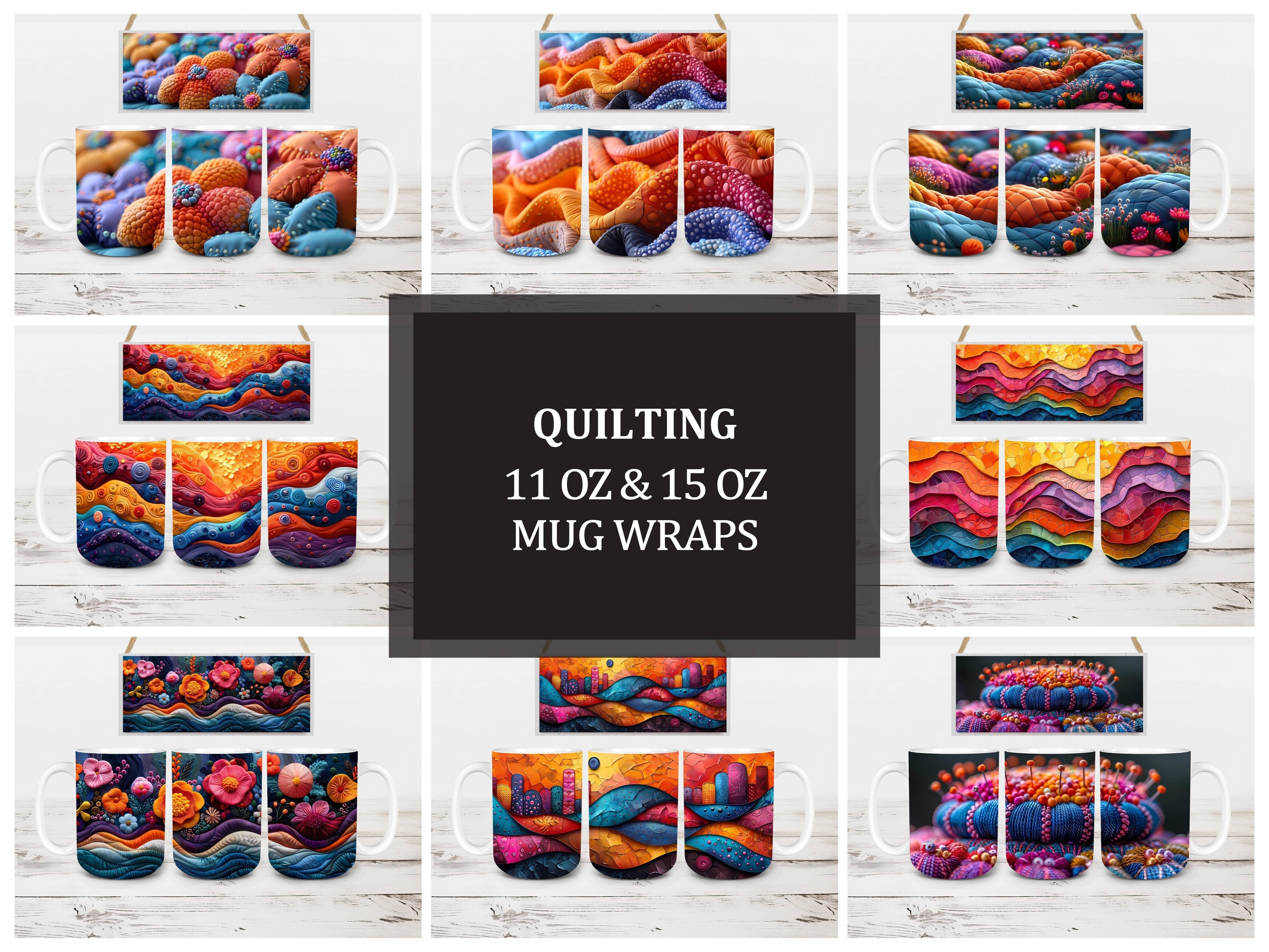 Quilting 3 Mug Wrap - CraftNest - Digital Crafting and Art