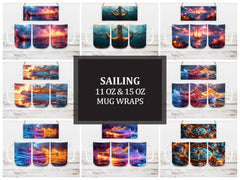 Sailing 1 Mug Wrap - CraftNest - Digital Crafting and Art