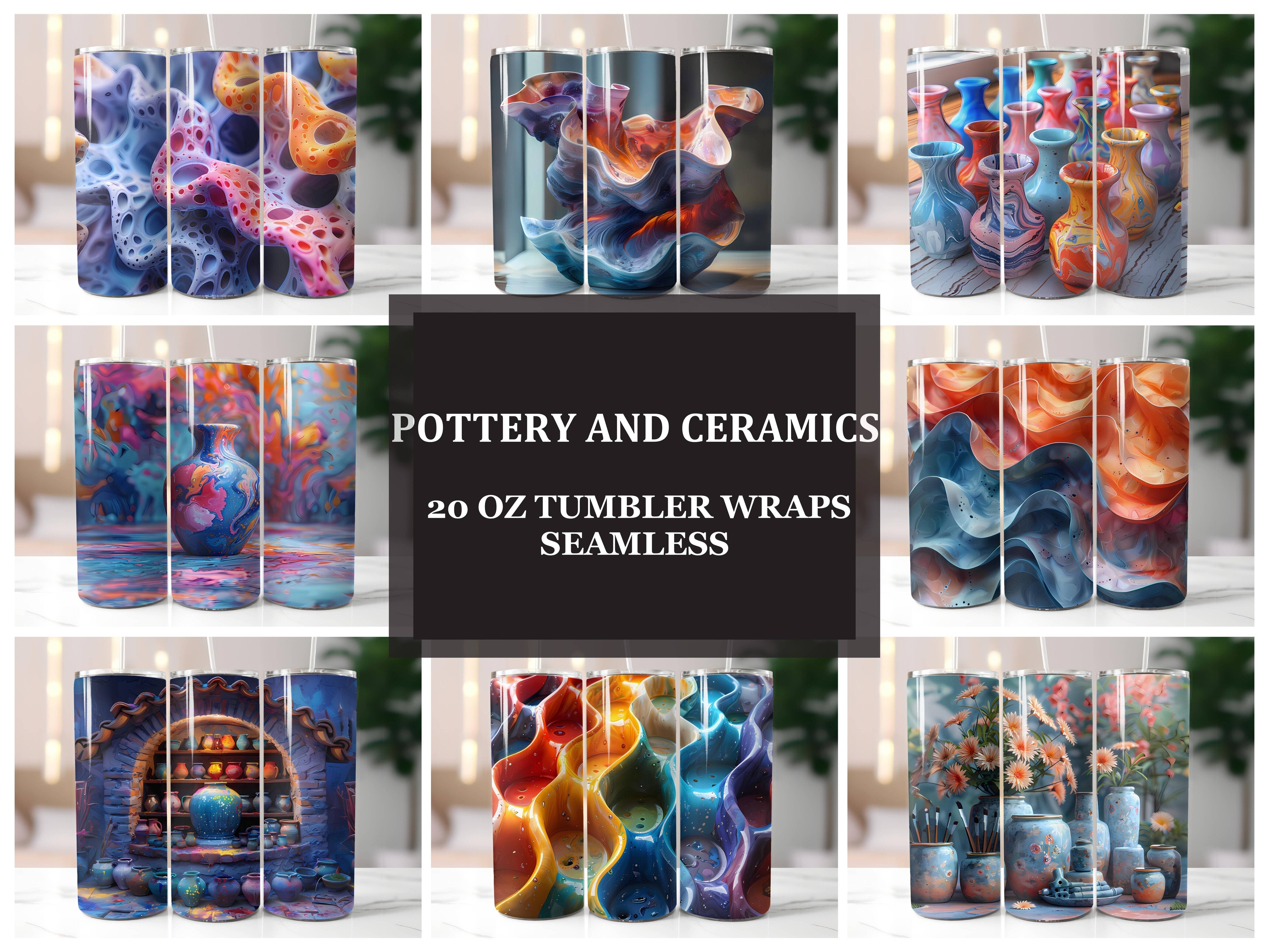 Pottery and Ceramics 1 Tumbler Wrap - CraftNest - Digital Crafting and Art