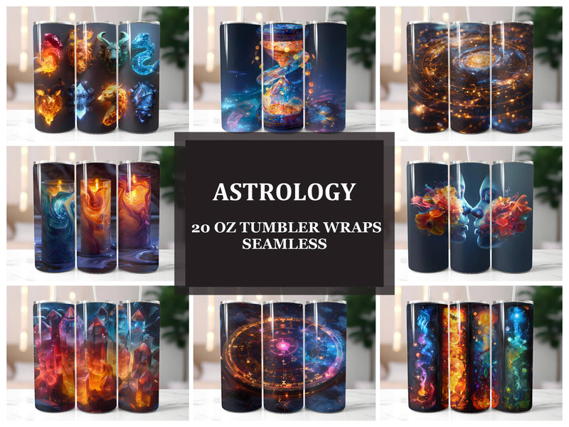 Astrology 2 Tumbler Wrap - CraftNest - Digital Crafting and Art