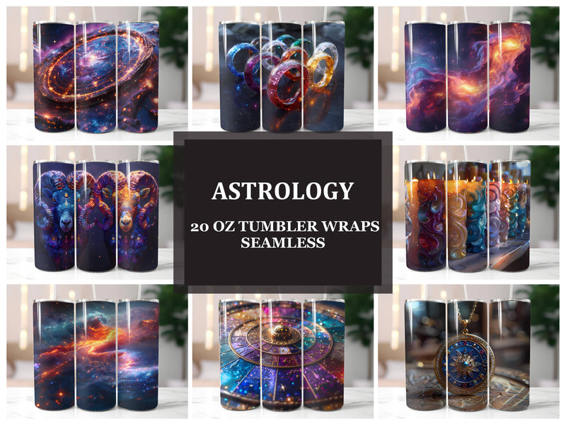 Astrology 3 Tumbler Wrap - CraftNest - Digital Crafting and Art